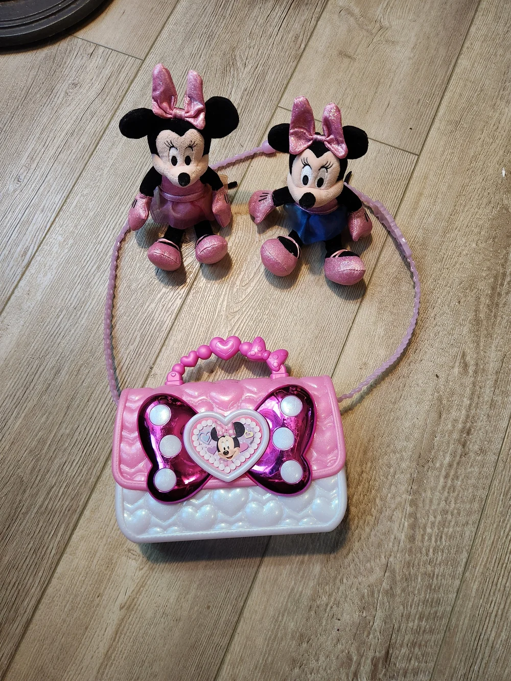 Disney Minnie Mouse Pink Plush Set with Purse